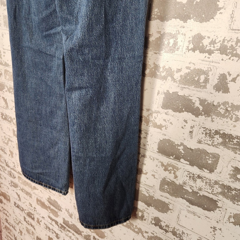Forever 21 Jeans Women Size 27 Baggy Flare Wide Leg Ripped Distressed Y2K Denim - Picture 12 of 16